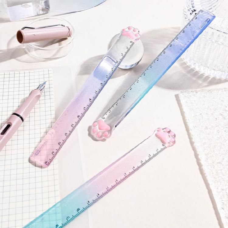 Plastic Straight Ruler Measuring Range 0-15cm for DIY Scrapbooking Drafting