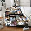 TV Figures G-Grey's Anatomy Throw Blanket Soft Flannel Thin Blankets for Bed Sofa Cover Bedspread Picnic Cooling Gift Home Deco