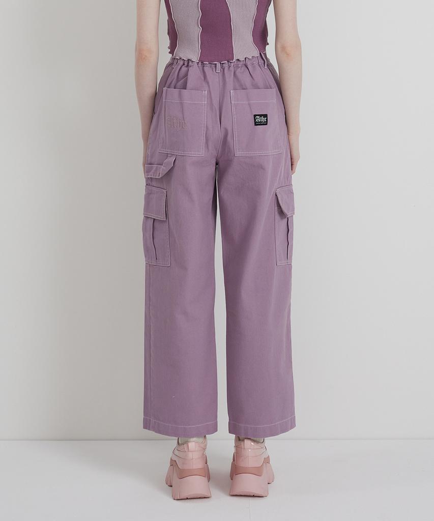 ANDTHEOTHER Purple Cargo Pants