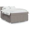 Vidaxl Kontinentalbett Mit Matratze, Taupe, Stoff, 140X200 Cm