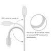 Câble Chargeur pour iPhone - MARQUE - Lot de 2 - 1M - Nylon Argenté - Compatible iPhone 5 à 11 Pro Max