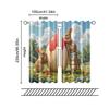 2 Pcs   Filtering Curtains (excluding Rods   Non-movable   Without Batteries) White Rabbits and Eggsbackgroundsuitable for Use In
