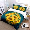Yellow sunflowers with swirls. Bedding sets Duvet cover sets Duvet covers Pillowcases(1* Duvet Cover 2* Pillowcases without duvet insert)