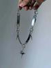 Choker Punk Étoile Rivetée en Acier Inoxydable, Bijoux Rock, Hippie, Gothique, Sens du Design, Pique, Étoile Croisée, Charme Nez, Collier pour Femmes