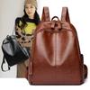 Soft Leather Backpack Korean Version Fashionable New Backpack Women's Schoolbag Versatile Large-capacity Travel Bag