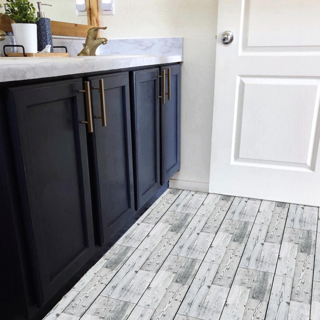 American Wood Grain Floor Sticker Thickened Matte Pvc Floor Sticker Home Renovation Sticker Wall Sticker Self-Adhesive
