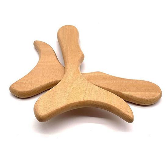 Herramienta de masaje terapéutico de madera, fácil de sostener, uso versátil, alivia la tensión muscular, elimina la celulitis y esculpe el cuerpo.