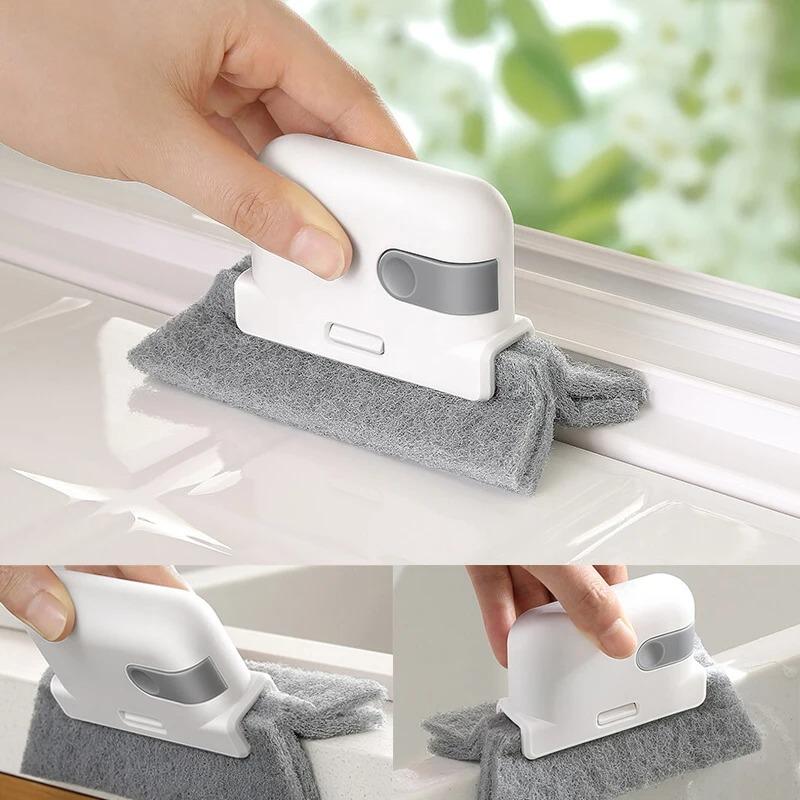 Door Groove Cleaning Brush Window Groove Cleaning Cloth Sliding Door Track Cleaning Tool Portable Hand-held Slot Clean Tools