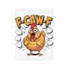 F-Caw-F Chicken FCAWF Humor Quote Rooster Meme Blanket Cover Fleece Super Soft Throw Blankets for Car Sofa Couch Bedroom Quilt
