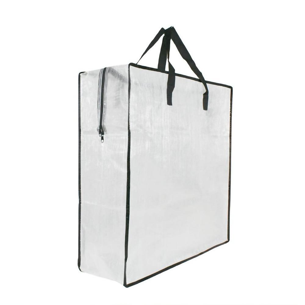 Waterproof Heavy Duty Storage Bags Large Size Clear Zipper Laundry Bags for Home Organization Travel Clothes Storage Reusable
