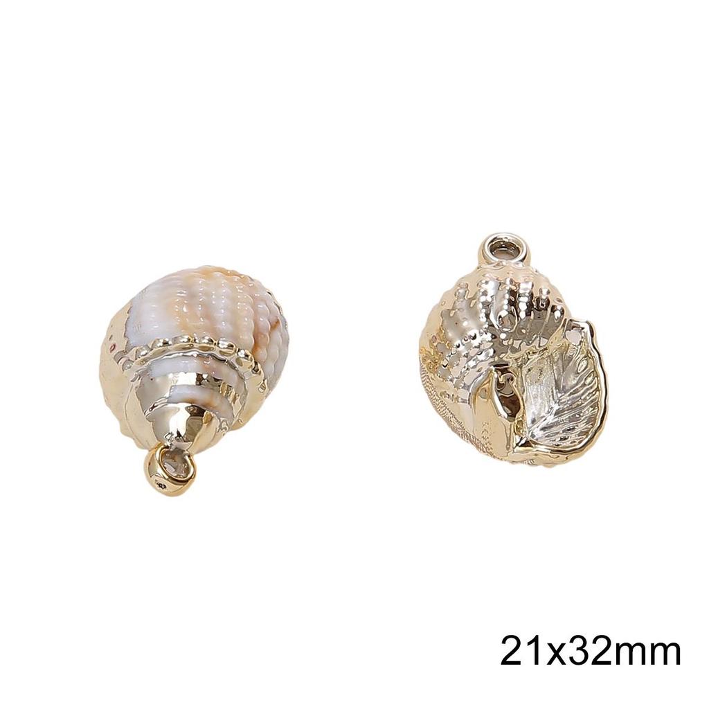 1-10Pcs Acrylic Imitation Shell Pendant For DIY Necklace Bracelet Earrings Jewelry Making Craft Accessories