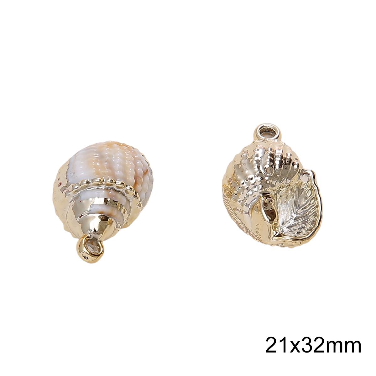 

1-10 шт. Акриловая подвеска в виде ракушки для изготовления своими руками ожерелья, браслета, серег, ювелирных изделий, аксессуары для рукоделия 21x32mm 1pc