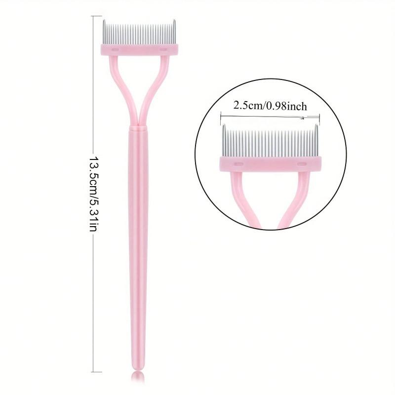 1 Piece Of Stainless Steel Ultra-Fine Eyelash Steel Comb, Recommended By Makeup Artists For Shaping And Combing After Clamping
