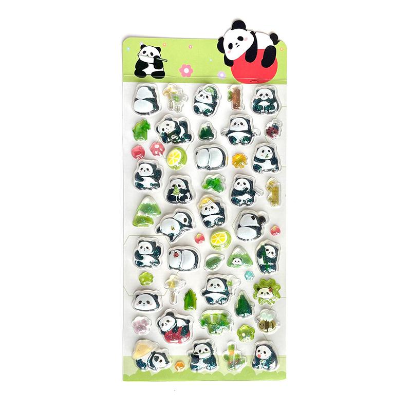 Cartoon 3D Relief Diamond Gemstone Stickers Kawaii Diy Mobile Phone Decoration Stickers Creative Puffy Pvc Stickers Gifts