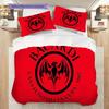 Bat Symbol Background Bedding (1 * duvet cover + 2 * pillowcase, without core) 2D Flat Duvet cover and pillowcase Soft and comfortable Bedding set