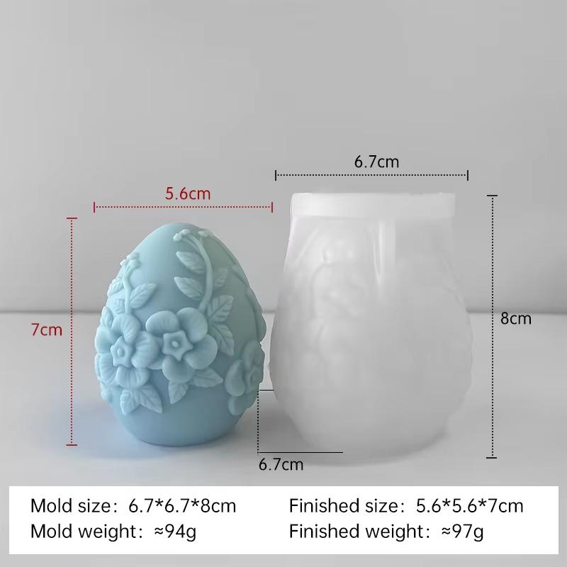 DIY Easter Egg Silicone Mold Handmade Aroma Candle Plaster Easter Decoration Molds Candle Making Supplies