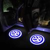 For VW Golf-7 4 5 6 CC T-ROC Sharan Passat B5 6 7 Polos Jetta Car LED Courtesy Light Ghost Shadow Projector Emblem Lamp