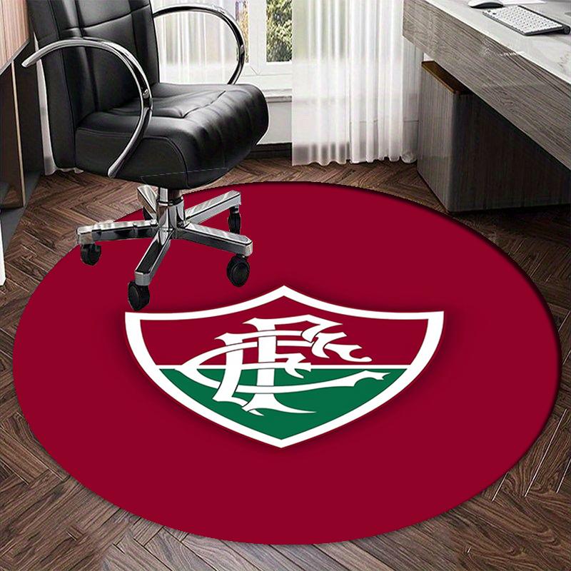 Fluminense FC Printed Round Rug Carpet Chair Rug Area Rug Entryway Doormats,for Office Chair Living Room Bedroom Kitchen Room.