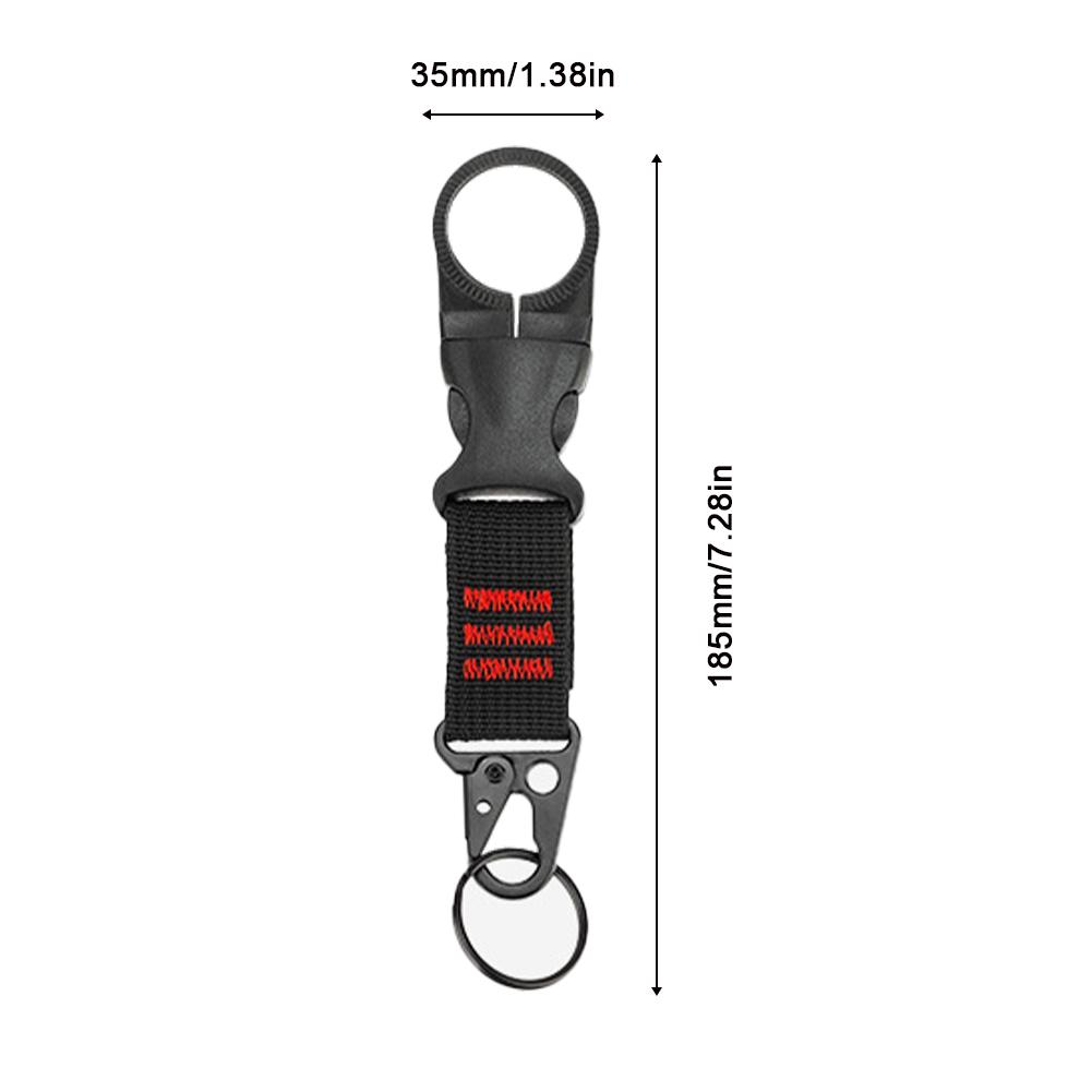 1 Pezzo Fibbia per Cinghia Porta Borraccia Appeso Clip Cintura Portatile Cinturino in Tessuto di Nylon per Campeggio all'Aperto Escursionismo Viaggi