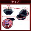 TIGRE BLANC General Purpose Electronic Horn 510Hz 110db Car Motorcycle Truck Set of 2 Black