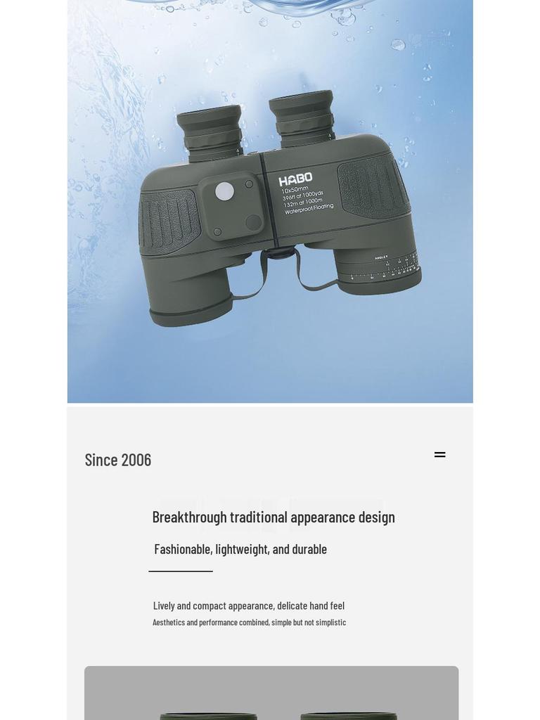 Binoclu 10x50 ED Impermeabil Anticeață de Înaltă Definiție cu Telemetru Infraroșu și Busolă Nautică