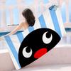 Coperta in Microfibra Pingu Pinguino Carino Cartone Animato Asciugatura Rapida Asciugamani da Spiaggia Stampa Sovradimensionata Super Assorbente Coperta Asciugamano da Piscina
