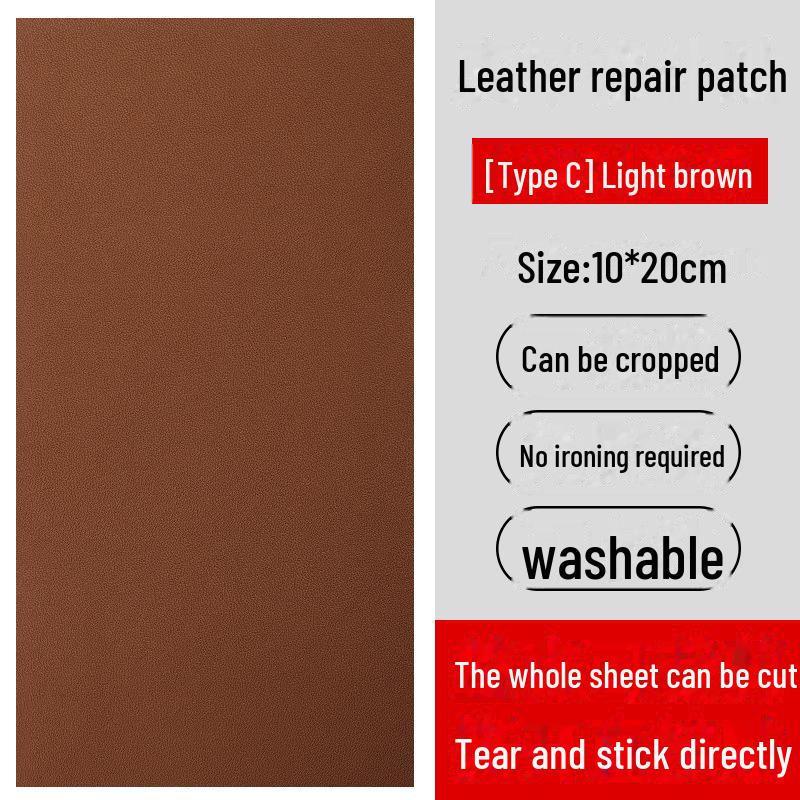 Self-Adhesive Genuine Leather Repair Patch for Sofa, Chair & Car Seat