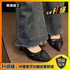 Temperament commuter high heels pointed head shallow mouth not tired feet not grinding feet work single shoes women