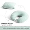 2-in-1 Striped U-shaped Neck Pillow