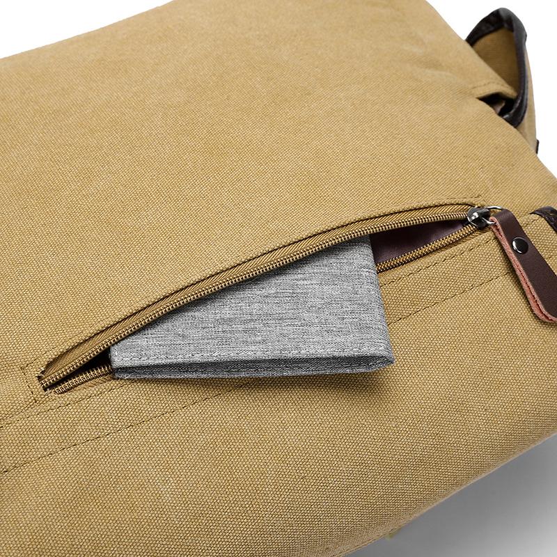 Geantă Messenger Nouă pentru Bărbați Capacitate Mare Retro Pânză Ciclism pe Distanțe Scurte Navetă Portabilă Geantă de Umăr