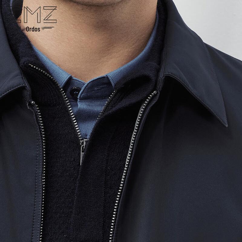 EMZ Men's Fall Lapel Fleece-Lined Padded Jacket