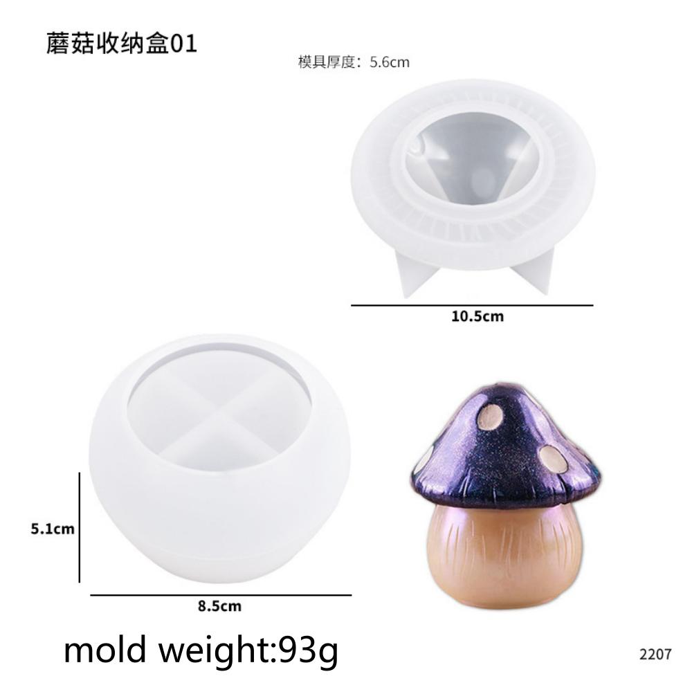 Pudding Jar Storage Bottle Silicone Resin Mold with Lid Candle Holder Box Mould Epoxy Casting Resin Mold