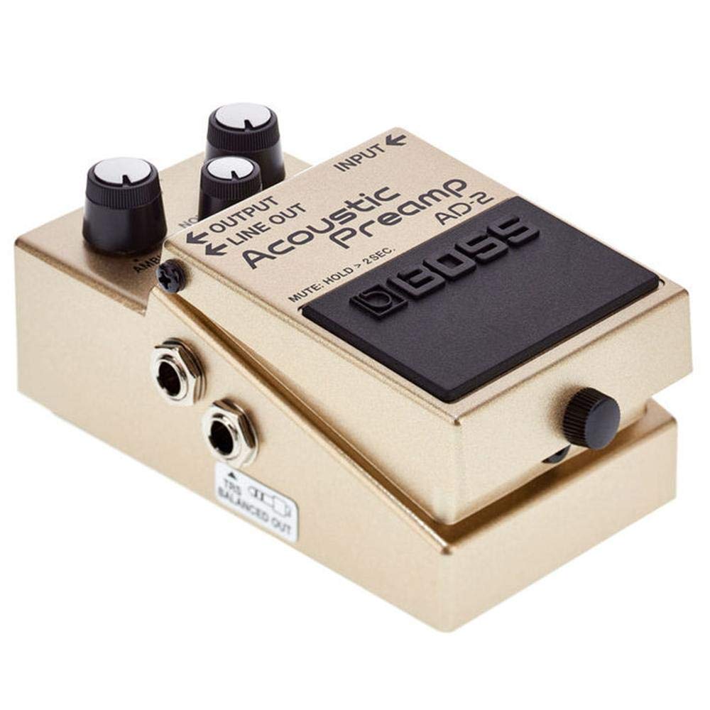 BOSS Acoustic Preamp Compact Effects Pedal for Acoustic Guitars AD-2 Guitars/Electric-Acoustic