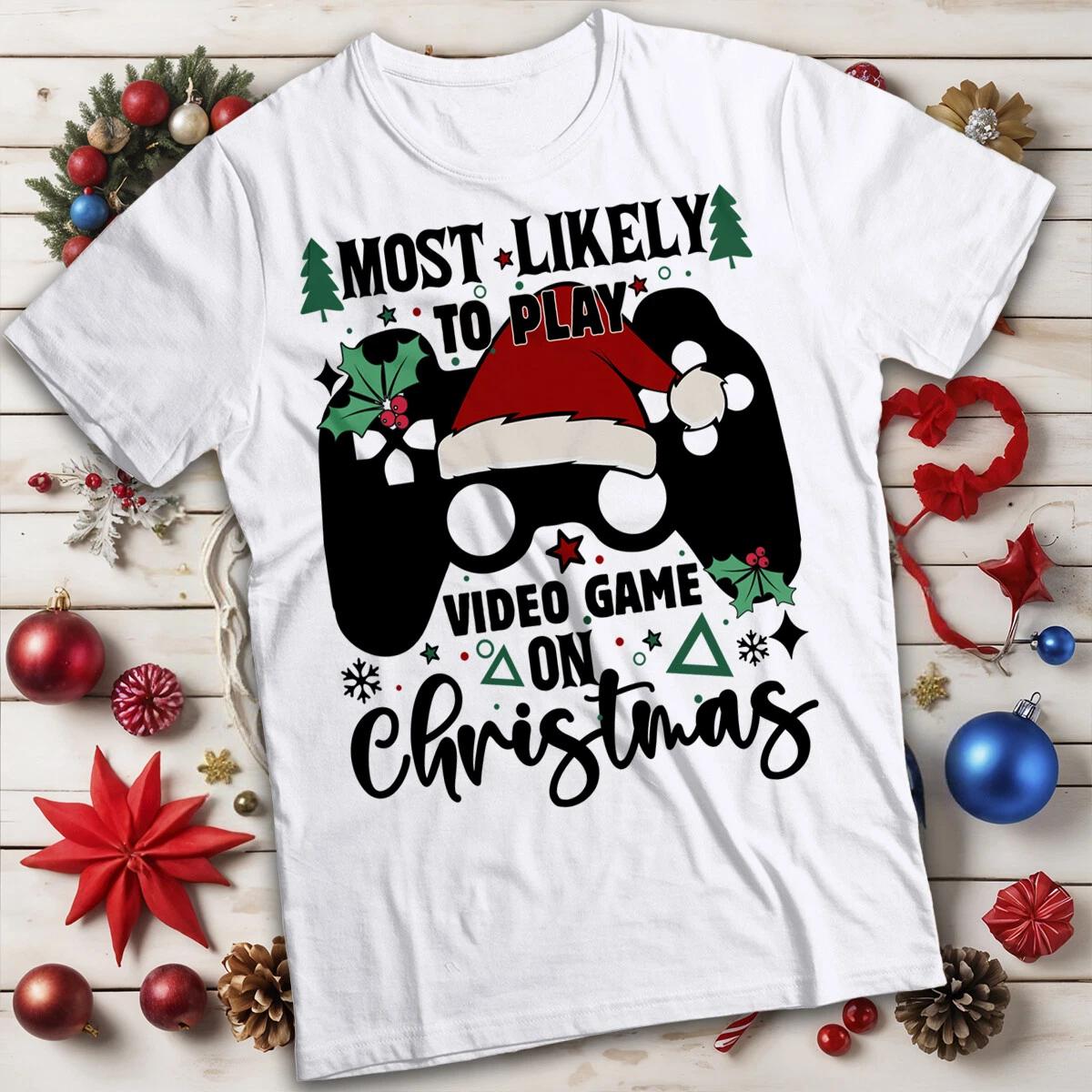

Funny Adult Christmas T-shirts Video Game and WoTee #MC 110