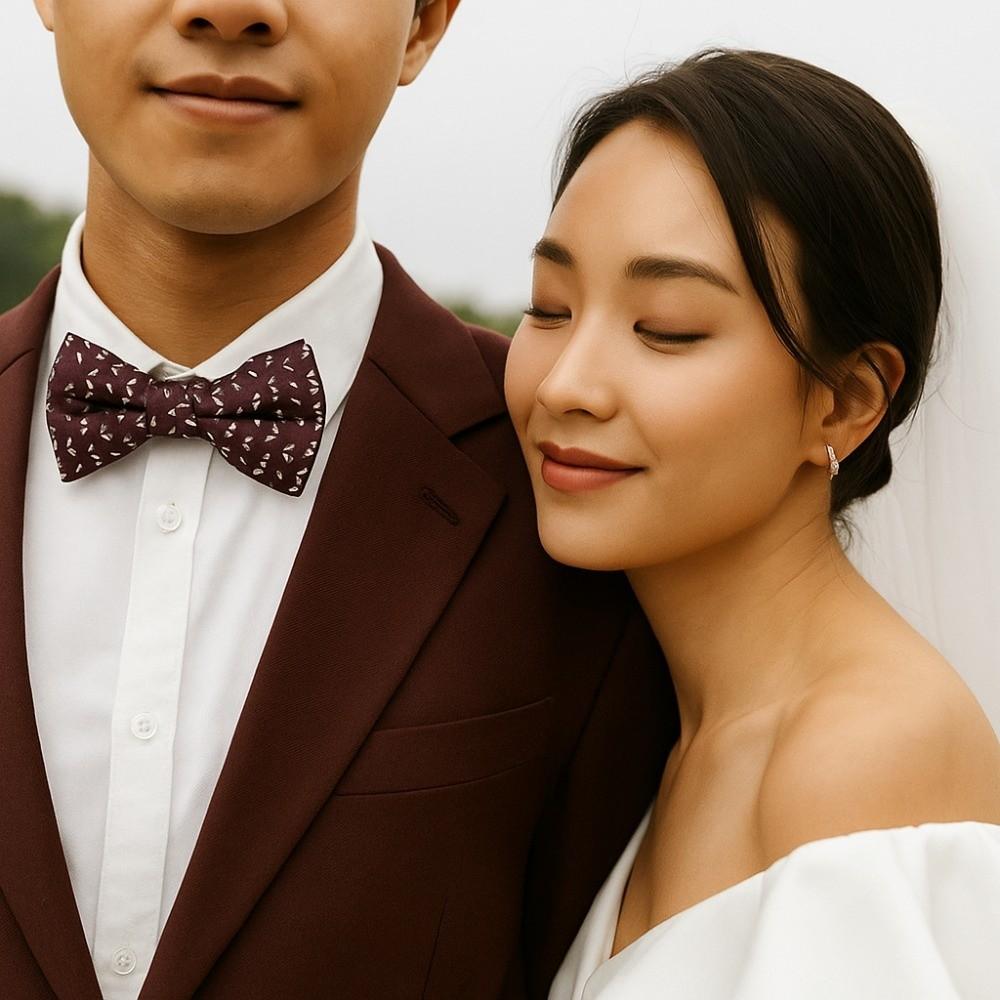 

Soft Men Necktie Bowknot Bridegroom Groomsman Cravat Creative Red Serise Bow Tie Suit Accessories Style 3