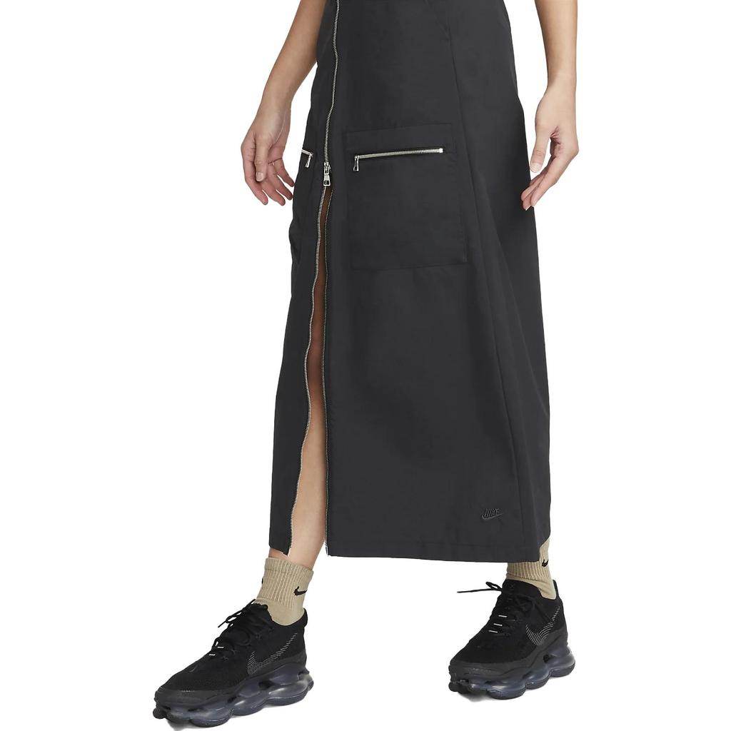 New Nike SPORTSWEAR TECH PACK Casual Long Skirts Women's Black DV8496-010