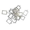 Alloy Rectangle Blank Cabochon Settings/ Pendants Base  20pcs Antique Silver