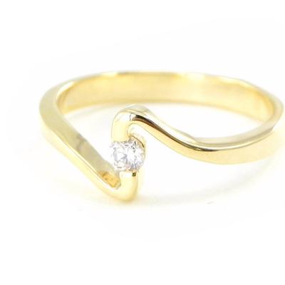 White 'Câlin' Gold Plated Ring
