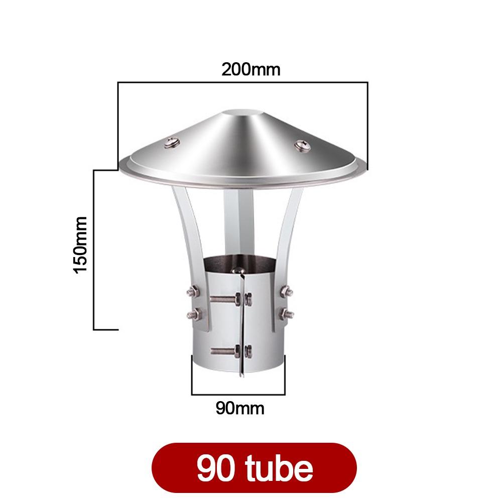 75-160mm Stove Pipe Protector Cover Stainless Steel Rain Pipe Cap  Ventilation System