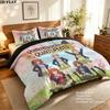 5Toubun Pattern Bedding Quilt Set Quilt Cover Pillowcase Home Birthday Gift(1 * duvet cover + 2 * pillowcase, without core)