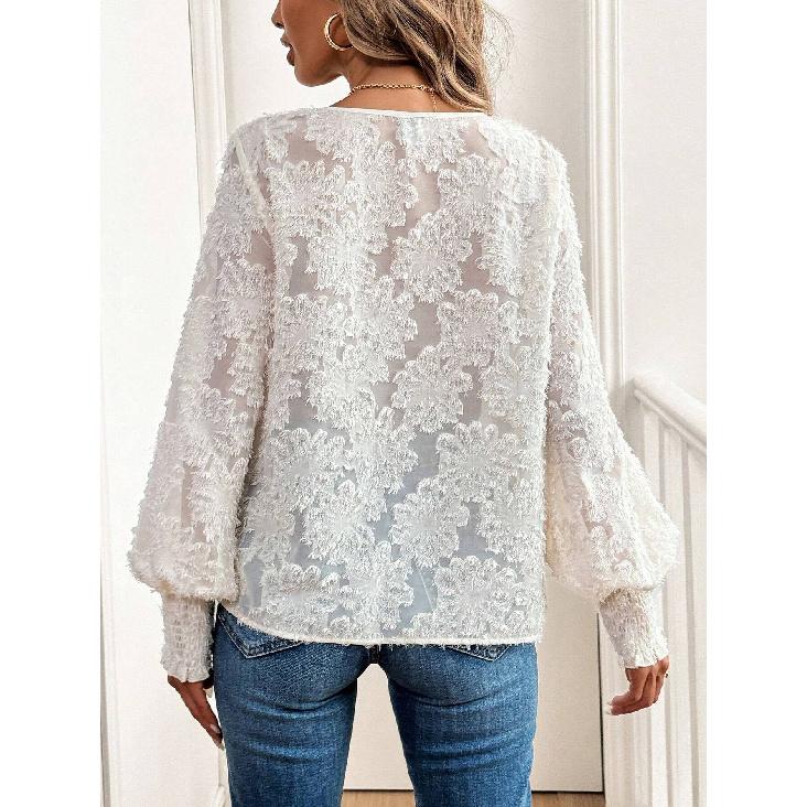 Frühling und Herbst Neue Damen Vielseitige Langarm Tägliche Business Pendler Elegante Komfort Sexy Bottom Shirt Top