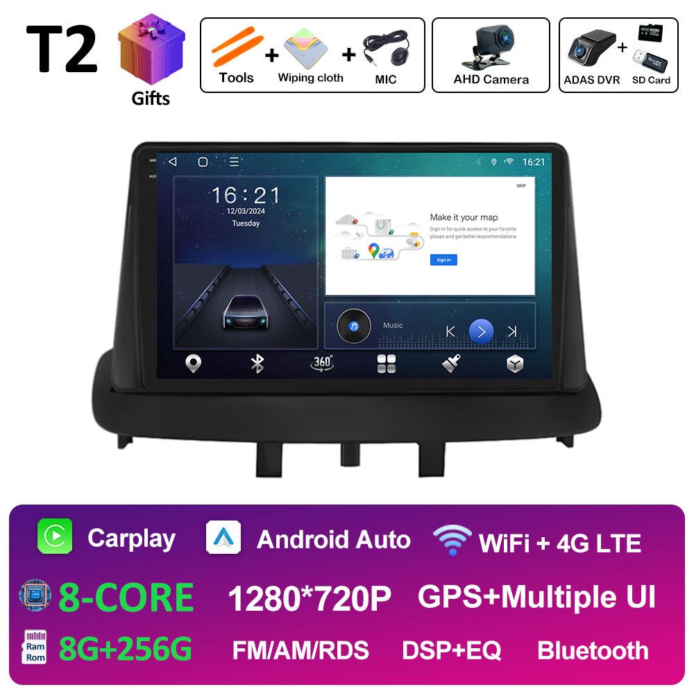 For Renault Megane 3 Fluence Samsung SM3 2008 2009 2010 - 2014 Androdi Auto Car Multimedia Video Radio Player Bluetooth WIFI 4G