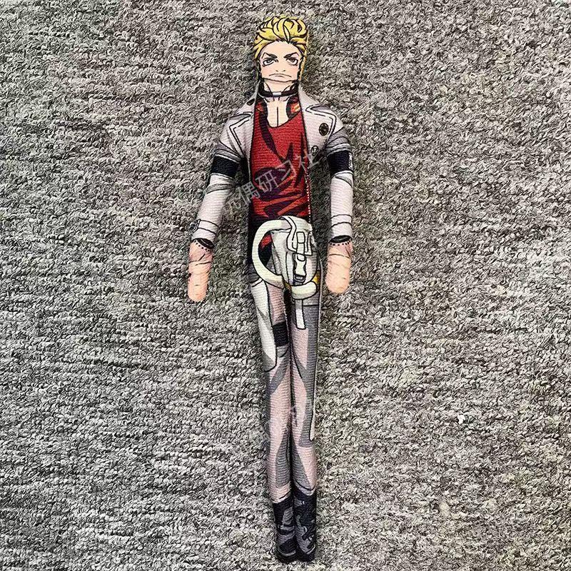 Anime Gachiakuta Tamsy Ryou Zanka Enjin Rudo Tomme Follo Guita Gris Cosplay Pop Abstract Grappig Pluche Knuffel Creatief Accessoire 25-30cm black