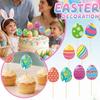 8pcs Easter Cupcake Toppers 8 Unique Designs Plastic Perfect For Cupcakes, Muffins, Desserts Ideal For Easter Showers
