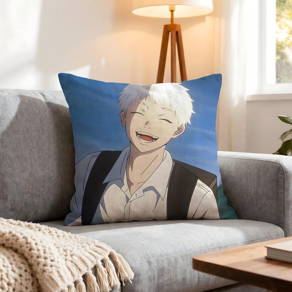 Manga The Summer Hikaru Died Cushion Cover 1Pcs Decorative Covers Soft Cushion Case For Sofa Couch Decor 40X40 45X45 Pillowcases