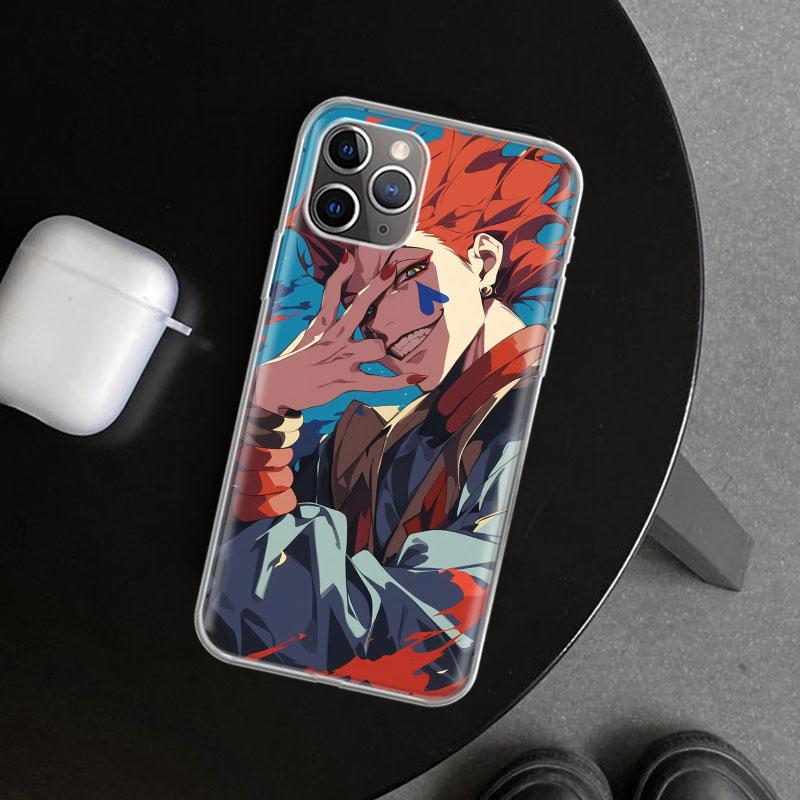 Huner X-Hunters Hisoka Phone Case Cover for iPhone 11 12 13 Mini 14 15 Plus 16 Pro Max 17 Air 7 8 + SE Art Customized Fundas 11