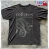Deftones Vintage Private Music Snake Logo Unisex Black T-shirt, Size S-