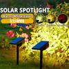 1/2/4 buc. 4 LED reflector solar pentru peisaj în aer liber IP65 impermeabil pentru gazon grădină parc curte curte vilă balcon iluminat de perete