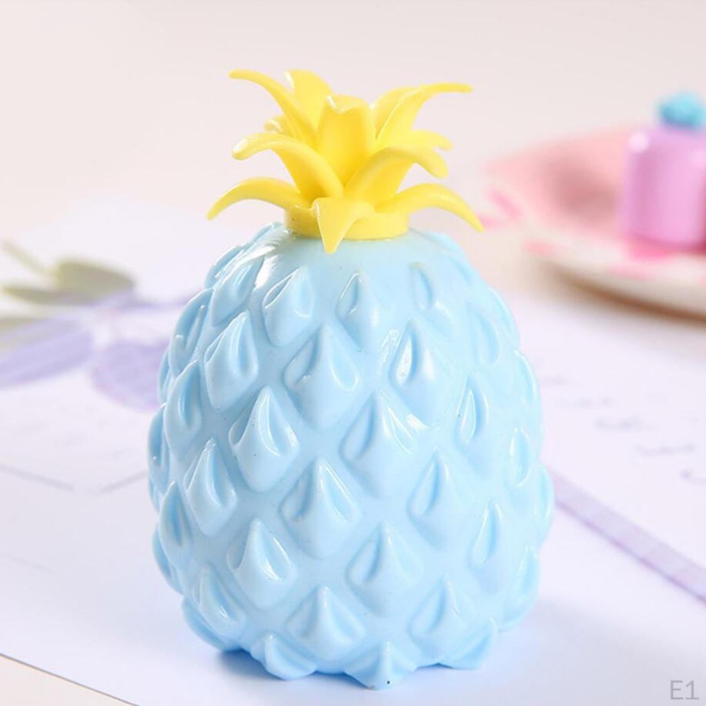 Silicone Pineapple Fidget Toys Squeeze Sensory Decompreossion Toy Blue