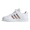 adidas Neo Grand Court Low Top Kids Sneakers Kids Sneakers White Platinum EF0107